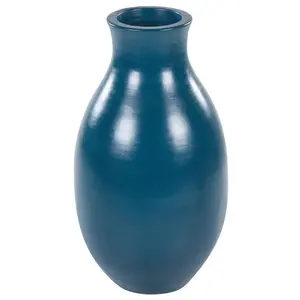 Decorative Vase STAGIRA Ceramic Blue