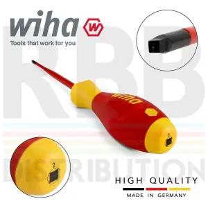 Wiha Screwdriver Square Scrulox Robertson 1000v Electrician VDE SlimFix 35505