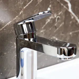 Flode Roxen Mono Basin Mixer Tap Chrome