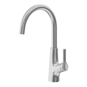 GoodHome Guntur Stainless steel effect Kitchen Side lever Sensor Tap