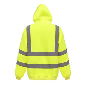 Yoko Mens Hi Vis Reflective Hoodie