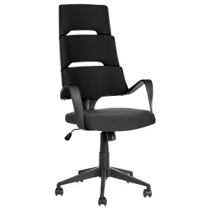 Beliani Modern Office Chair Black GRANDIOSE