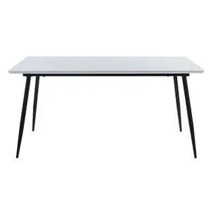 Hinshaw 70" Fixed Table Manufactured Wood Iron Four Leg Dining Table 72.5cm H x 90cm W x 160cm L