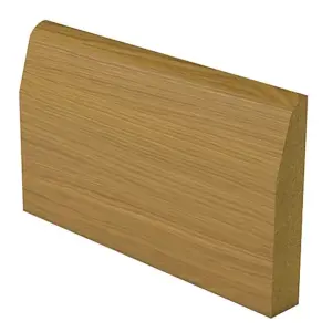 PACK OF 10 - Chamfered Oak Veneer Architrave - 18mm x 69mm x 2100mm