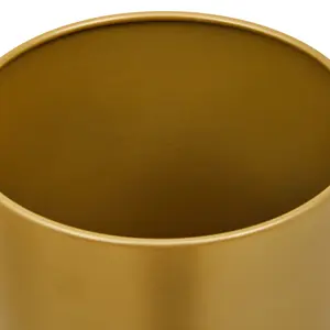 Interiors by Premier Avento Large Gold Finish Floor Planter