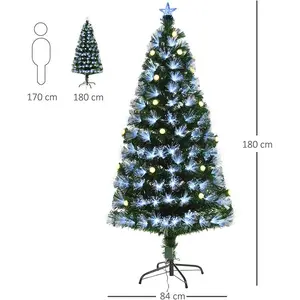 Durham Lighted Artificial Fir Christmas Tree 6ft.