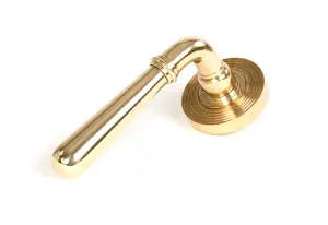 From The Anvil Polished Brass Newbury Lever on Rose Set (Beehive) - Unsprung