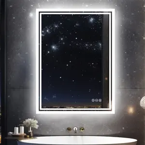 Backlit LED Bathroom Vanity Mirror Anti-Fog 70cm H x 50cm W