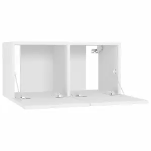 Berkfield Hanging TV Cabinet White 60x30x30 cm