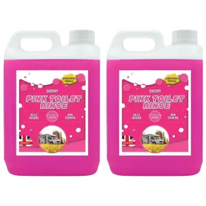 1 x 2.5L Pink Toilet Rinse Disinfectant Bottles For Caravans, Motorhome & Portable Toilets