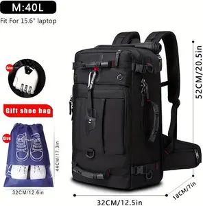 Men's Temu 1Pc Travel Backpack, Multi-Functional Carry On Backpack, Hiking Backpack, Waterproof Outdoor Sports Rucksack, Casual Daypack, School Bag La