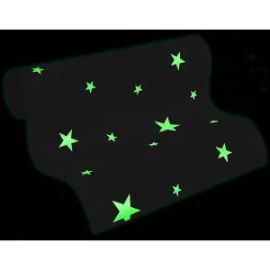 Glow in the Dark Stars Wallpaper White AS Creation 32440-1