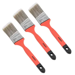 50mm Wide Angled Paint Brush No Bristle Loss Painting + Decorating Soft Grip 3pk