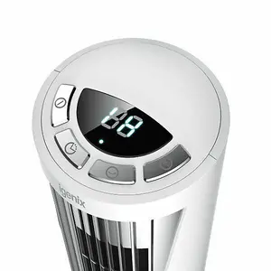 Igenix DF0022WH Digital Mini Tower Fan, Oscillating, 12 Inch, White