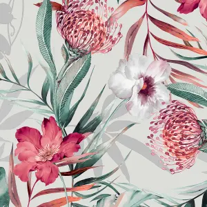 Fresco Orchid Botanical Floral Wallpaper