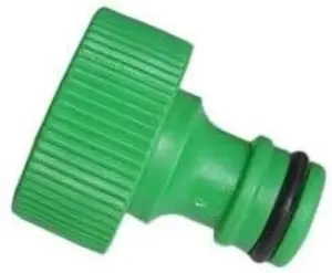 Green Male Connector Hose Tap Adapter 3/4 Inch For Garden & Greenhouses