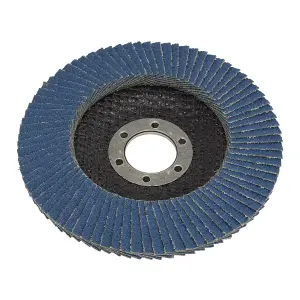 Sealey 60 Grit Flap Discs Zirconium 115mm 22mm Bore 10 Pieces FD1156010