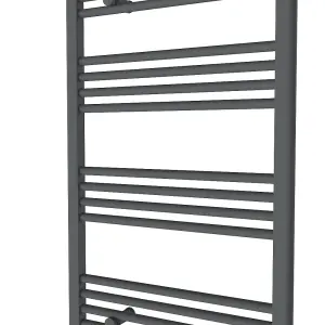 Right Radiators 1000x600 mm Vertical Straight Heated Towel Rail Radiator Ladder Warmer Anthracite