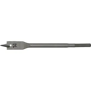 High Performance 14mm x 152mm Hardened Wood Drill Bit with Hex Shank for Precision Woodworking