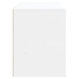 Shoe Cabinet High Gloss White 80x35x45 cm Engineered Wood