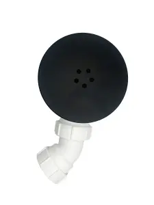 Multi-Fit Black Shower Trap - 90mm Easy Clean Enclosure Tray Waste Trap - Shower Drain Cover Replacement. FREE DELIVERY