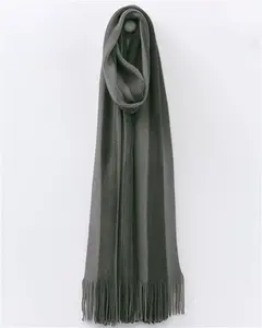 Cotton Traders Men's Stripe Scarf In Grey - Size One Size