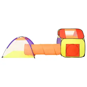 Berkfield Children Play Tent with 250 Balls Multicolour 338x123x111 cm