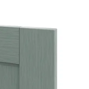 GoodHome Alpinia Matt green wood effect Shaker Highline Cabinet door (W)300mm (H)715mm (T)18mm