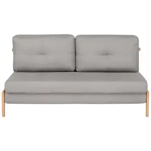 Beliani Retro Sofa Bed EDLAND Light Grey