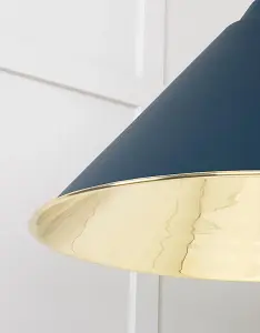 Smooth Brass Hockley Pendant in Dusk