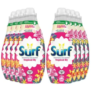 Surf Tropical Oasis Lasting Fragrance Liquid Detergent 648ml, 192 Washes, 8Pk