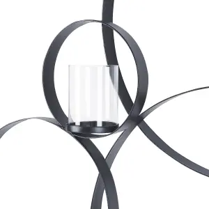 Wall Candle Holder BURU Metal Black