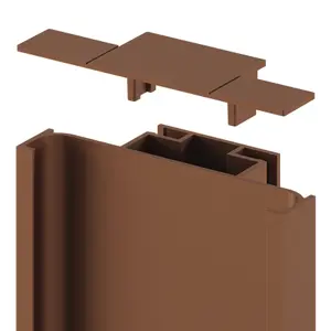 GoodHome Caraway Innovo Brushed Copper Effect Larder end cap, Pair of 2