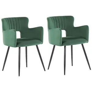 Kirssy Upholstered Dining Chair Dark Green