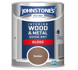 Johnstone's Quick Dry Gloss Conker 750ml