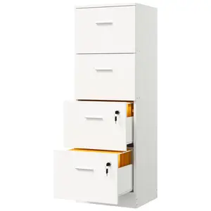 40cm Wide 4 -Drawer File Cabinet White