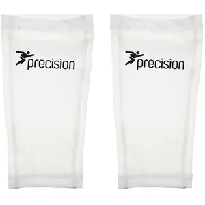 S - Shinguard Sleeves PAIR - WHITE - Washable Leg Protection Pad Holders