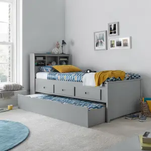 Venus Grey Guest Bed With Drawers No trundle