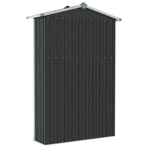 Tubac Garden Shed Galvanised Steel Outdoor Tool Storage Shed Anthracite