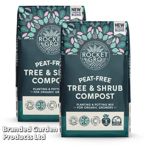 RocketGro Peat-Free Tree & Shrub Compost 50 Litre x 2 Units