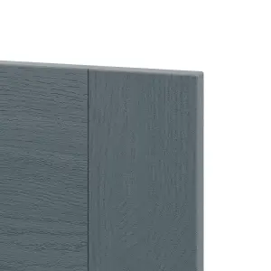 Alpinia Matt dusk blue wood effect Shaker Drawerline door & drawer front (W)300mm (H)715mm (T)18mm