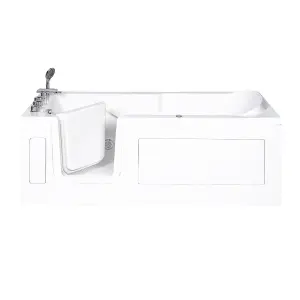 Vidalux WB408 Left Whirlpool Abberton Easy Access Walk-in Bath, White