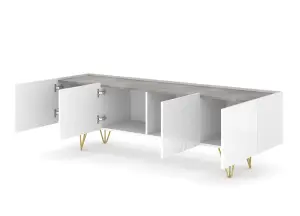 Space TV Cabinet in White W180cm x H56cm x D42cm