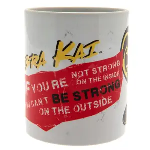 Cobra Kai Strong Mug White/Red/Yellow (One Size)