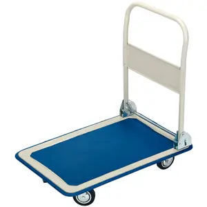 Draper  Platform Trolley with Folding Handle, 630 x 480 x 850mm, 150kg 44005