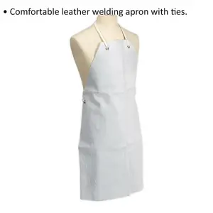 Premium Leather Welding Apron - 600mm x 900mm - Durable & Comfortable Safety Gear