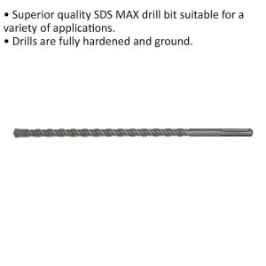 High-Performance 22 x 520mm SDS Max Drill Bit for Masonry and Construction