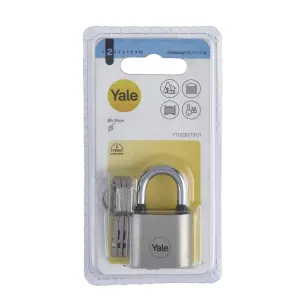 Yale Medium duty Block Iron Disc Open shackle Padlock (W)30mm