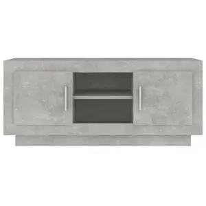 Berkfield TV Cabinet Concrete Grey 102x35x45 cm Engineered Wood