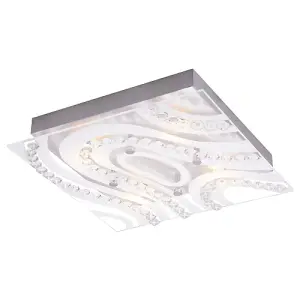 Modern LED Bathroom Light with Clear/Frosted Glass Plate